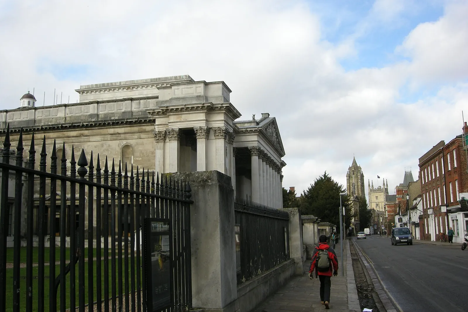 The columned front of the Fitzwilliam Museum on Trumpington Street