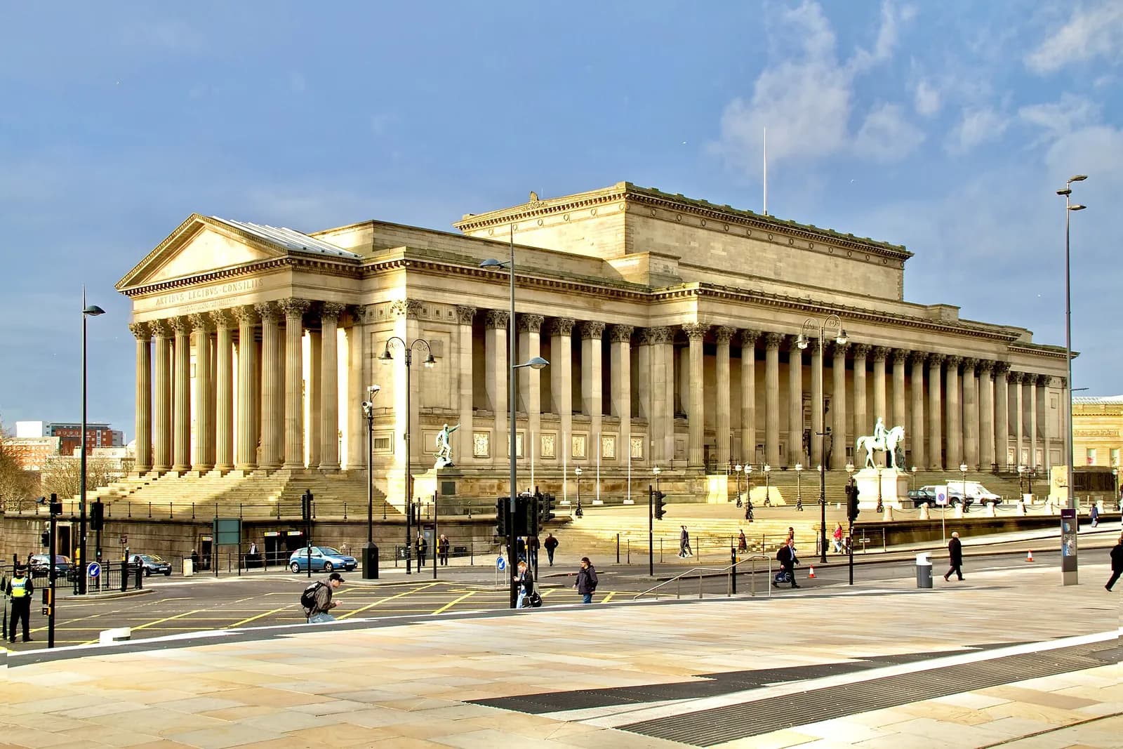St George's Hall, a great columned neoclassical building in the centre of Liverpool